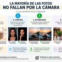 Guía de composición en fotografía: luz, control, estabilidad y fondo. Mejora tus fotos enfocándote en estos 4 factores.
