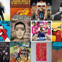 Un collage de las mejores portadas de discos: Michael Jackson, Lady Gaga, Black Flag, Debbie Harry, Mick Jagger, Ilegales y más.
