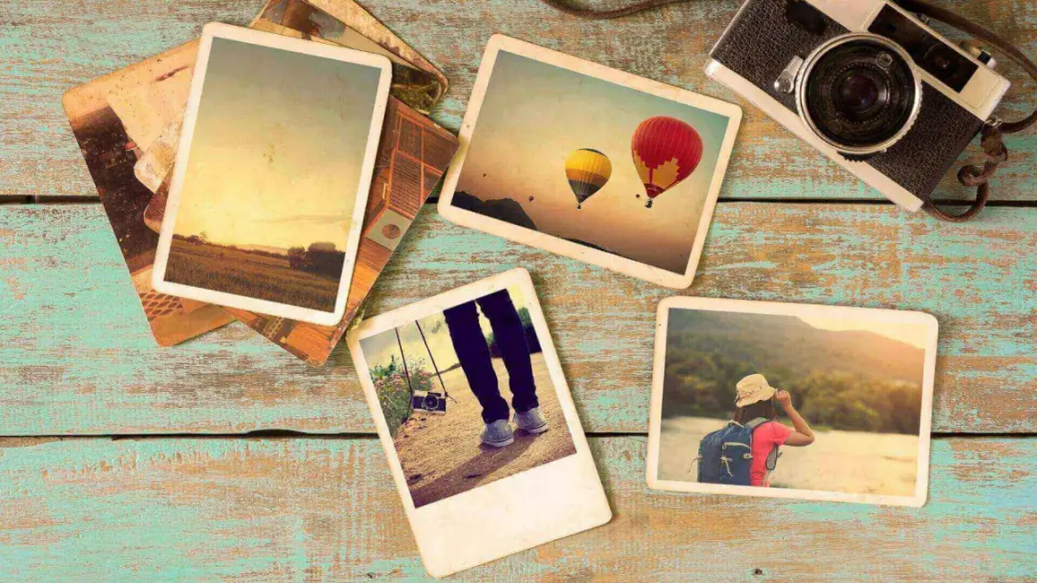 Unas fotos antiguas y una cámara evocan recuerdos. Historias que podemos hablar por fotos, de globos aerostáticos, paisajes y aventuras.
