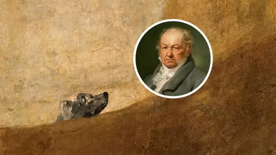 El perro de Goya - significado e historia de una obra inquietante